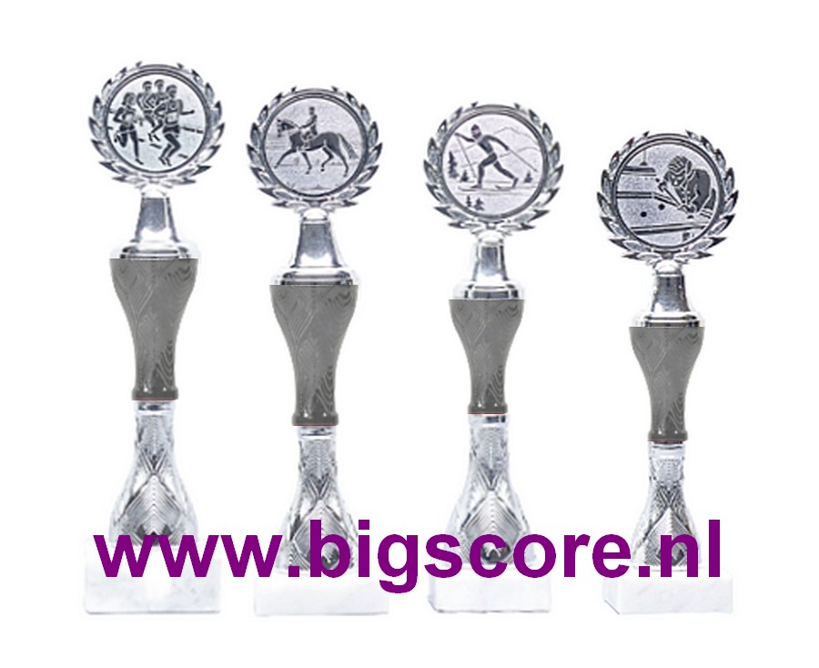 Z545 Kunststofbeker Zwart-Zilver